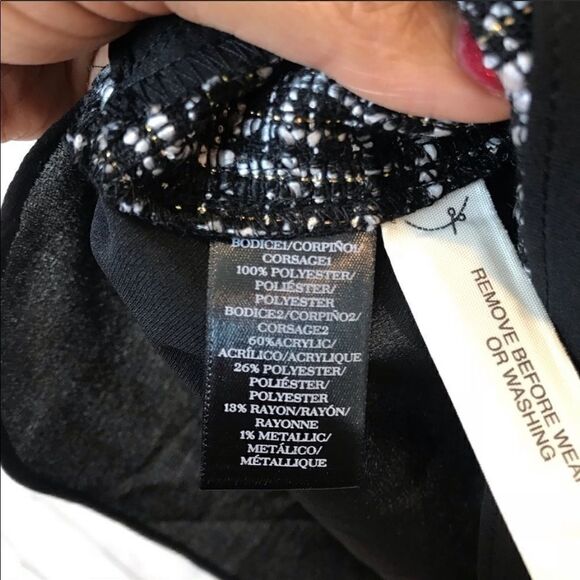 𝅺nwot Ann Taylor mixed media tweed top sz medium - Picture 9 of 10